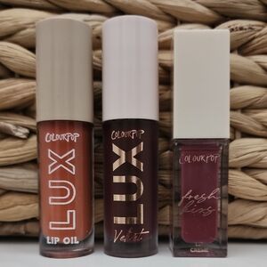 ColourPop Lux Lip Oil and Velvet Lipstick Trio